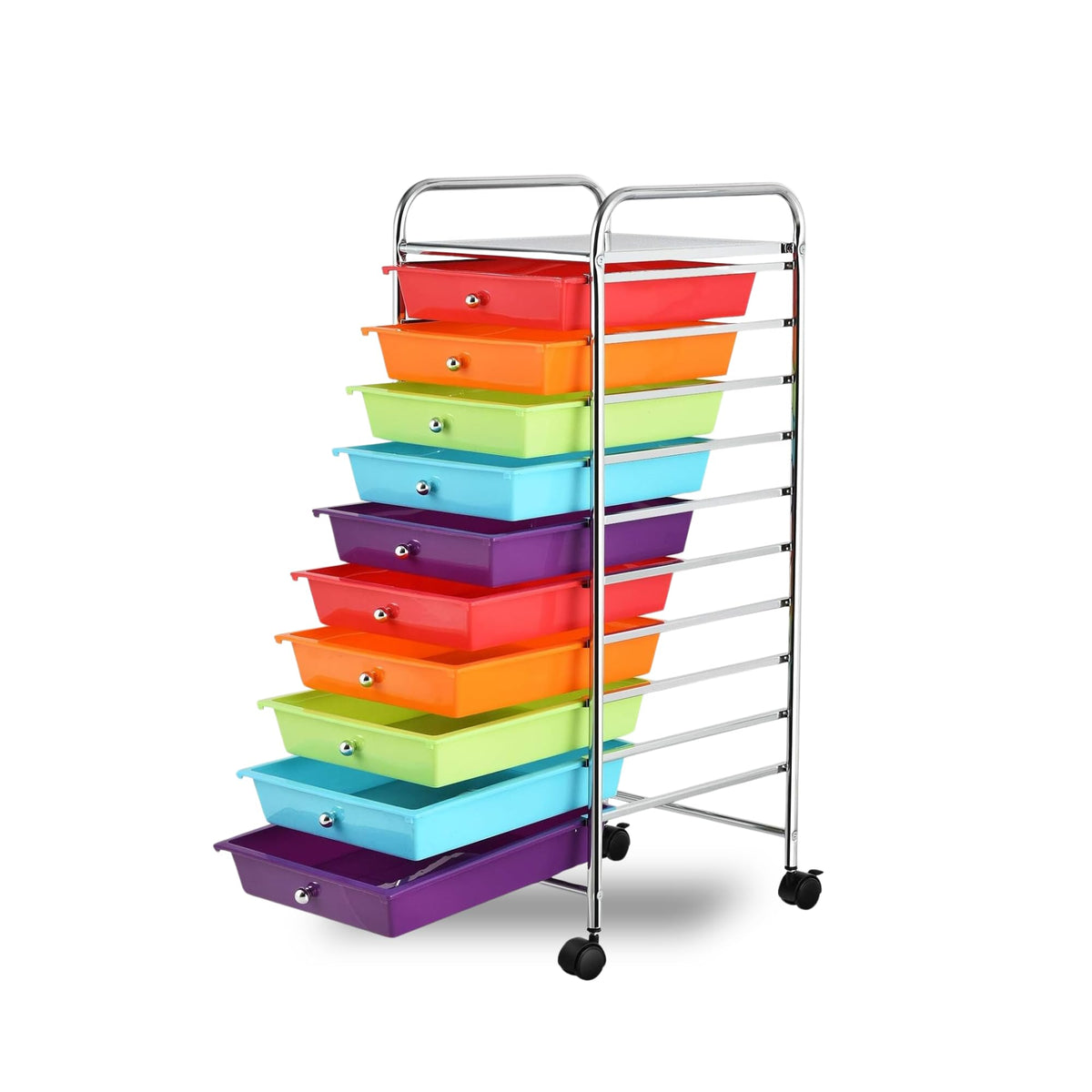 10 Drawer Rolling Storage Cart with Wheels V460