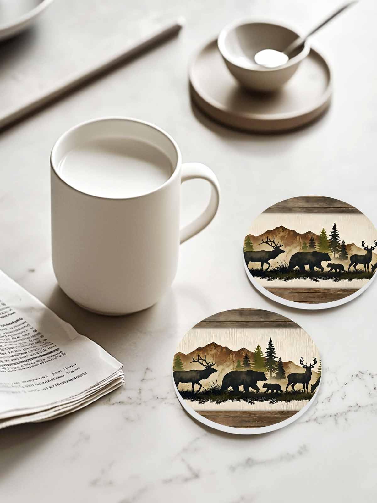 Ceramic Drink Coaster Set of 6 O285