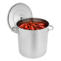 78 Qt Stainless Steel Stock Pot with Lid P777
