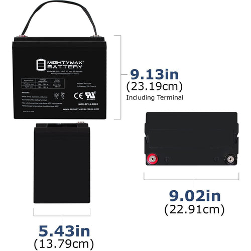 12V 55AH AGM Car and Truck Battery E748848