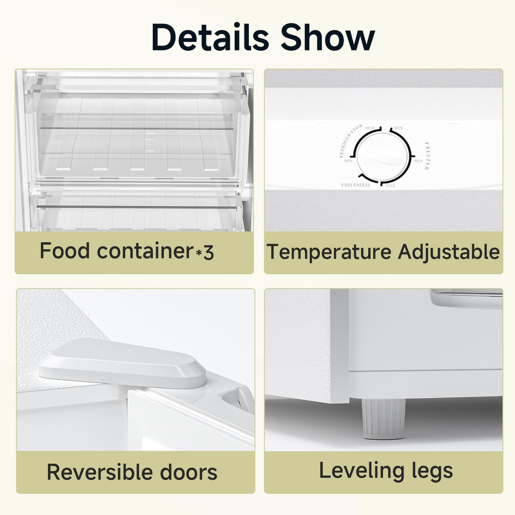 7.0 Cu.ft Convertible Upright Freezer/Refrigerator White X80371