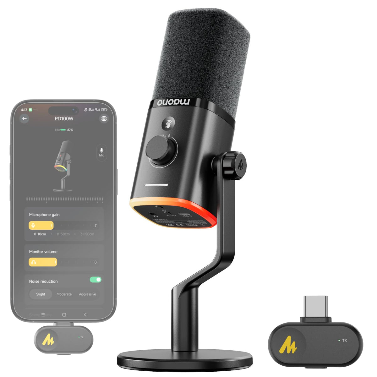 Wireless Dynamic Gaming Microphone C290