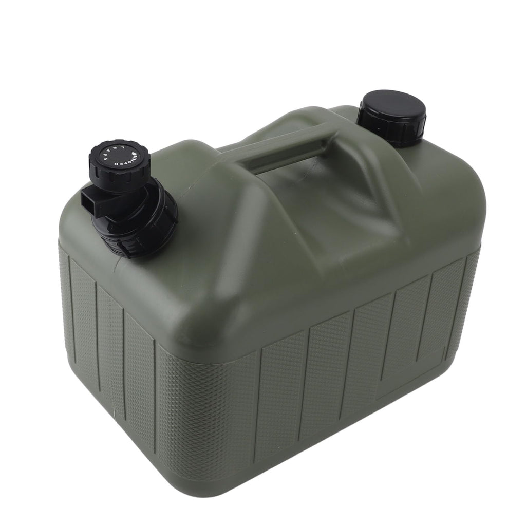 Portable 10L Green Water Storage Jug with Faucet V1394