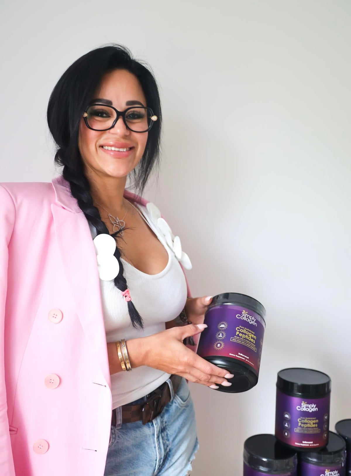 Hydrolyzed Collagen Peptides Powder Unflavored Type I & III 41 Servings Q897
