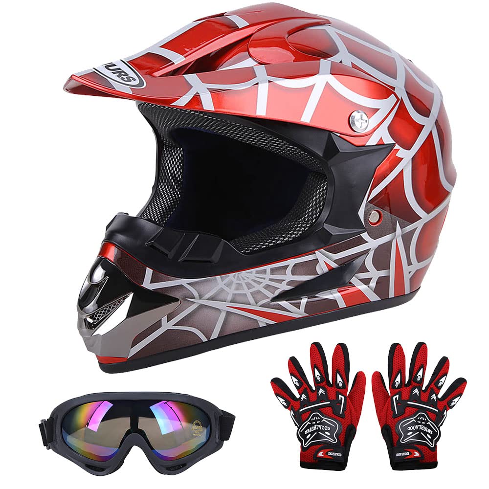 Youth DOT Approved Full Face Motocross Helmet X93844