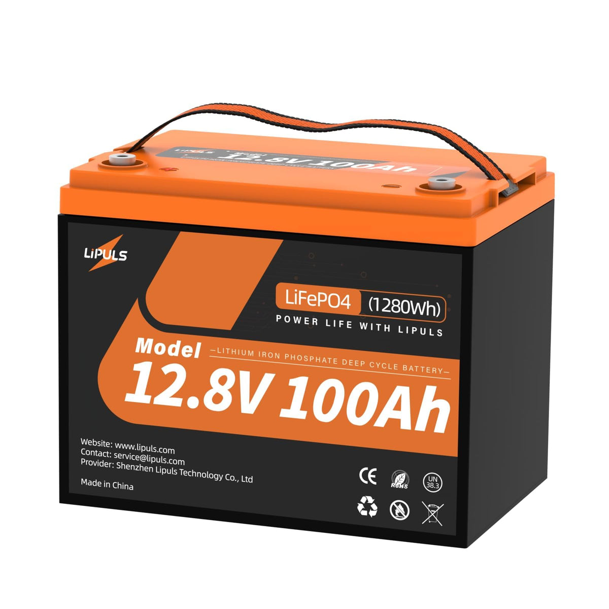 12.8V 100Ah LiFePO4 Deep Cycle Battery J892