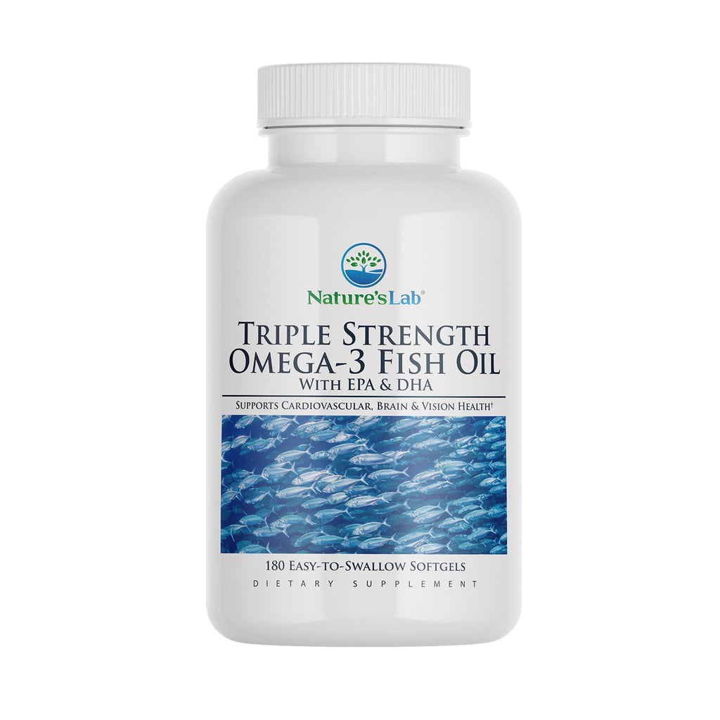 Triple Strength Omega-3 Fish Oil with EPA & DHA 180 Softgels D3069