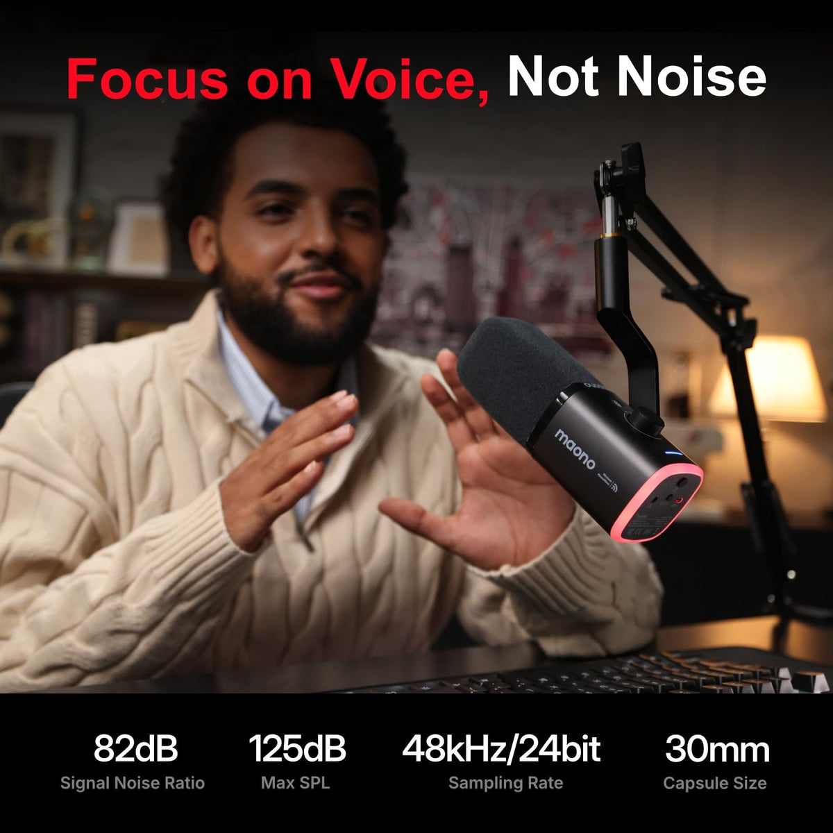 Wireless Dynamic Gaming Microphone C290