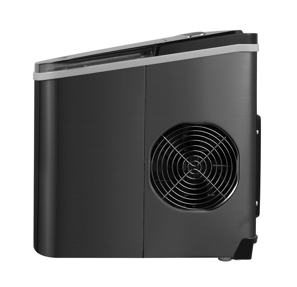 Portable 26 lb per Day Bullet Ice Maker Machine Black Stainless Steel B754583