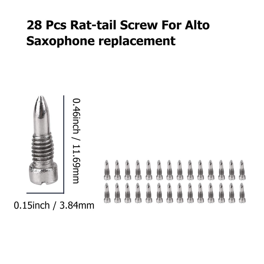 Alto Sax Repair Parts Screws and 25pcs Sax Pads Z40232
