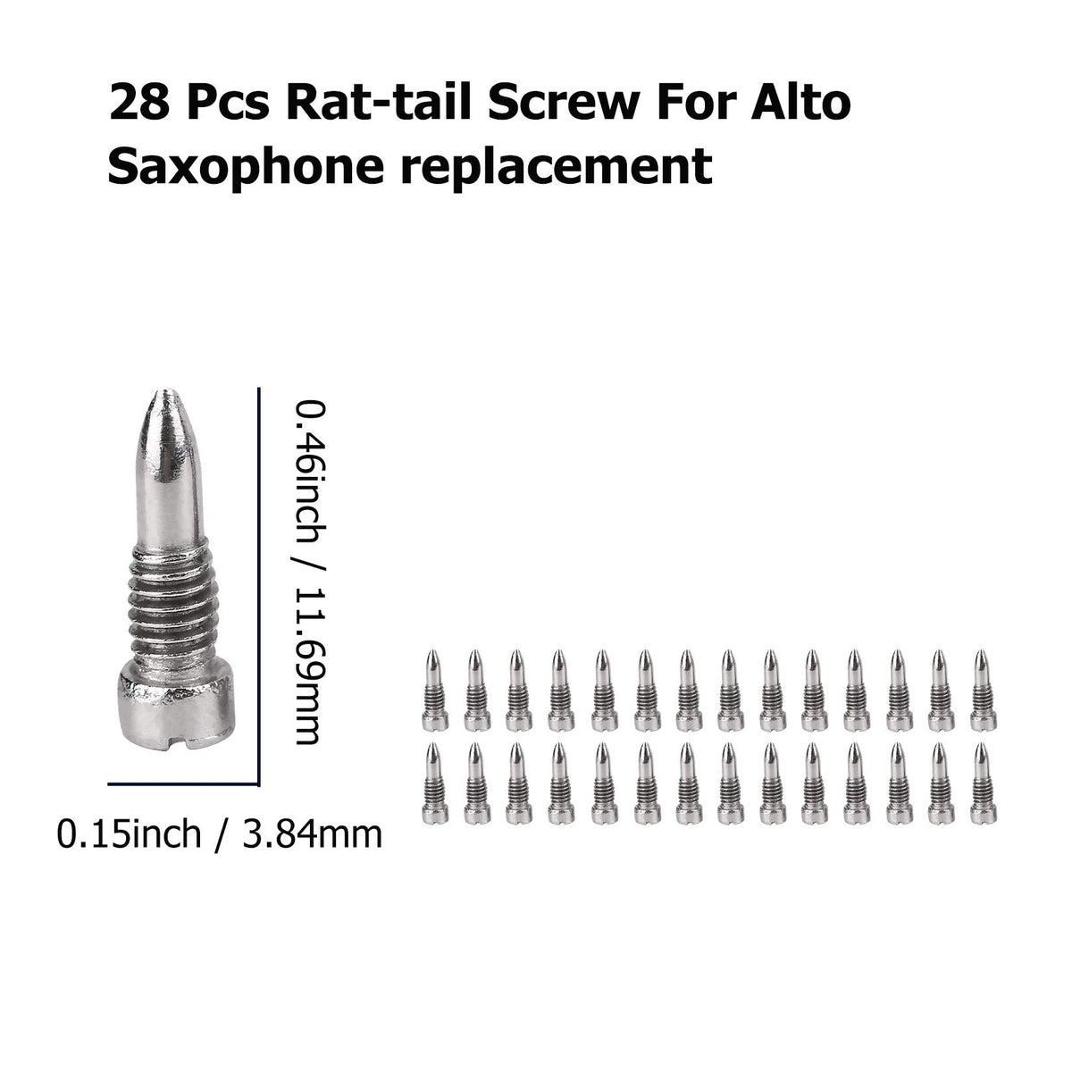 Alto Sax Repair Parts Screws and 25pcs Sax Pads Z40232