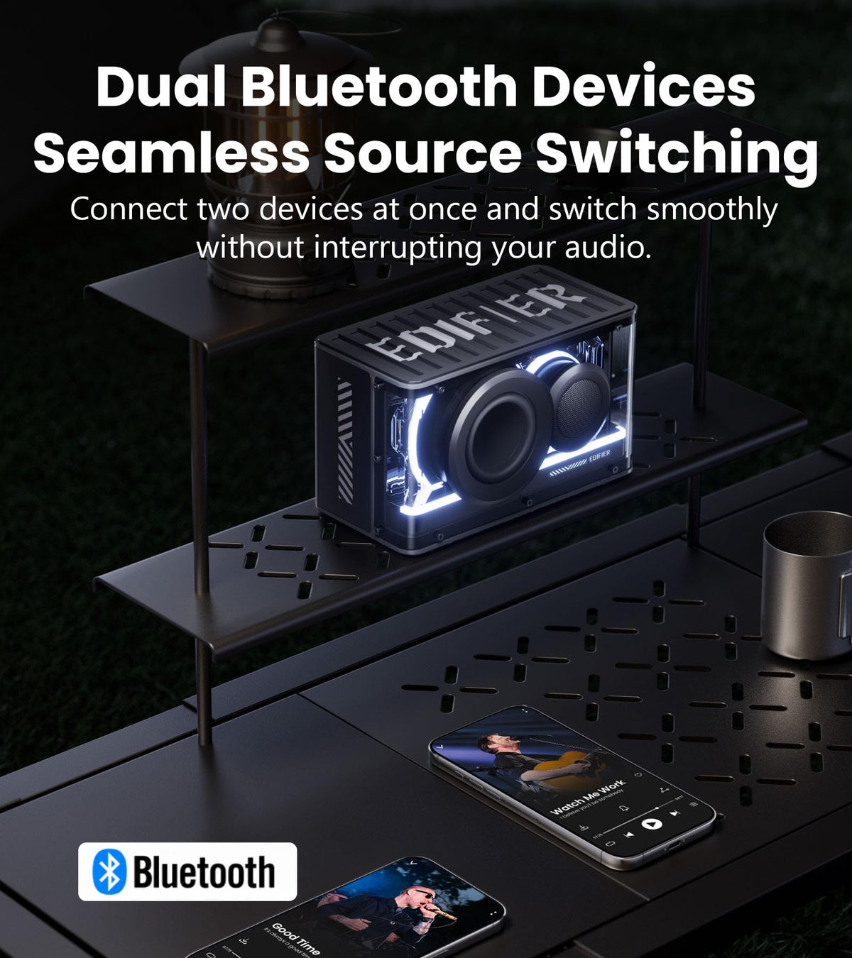Black 25W Bluetooth Speaker J89041
