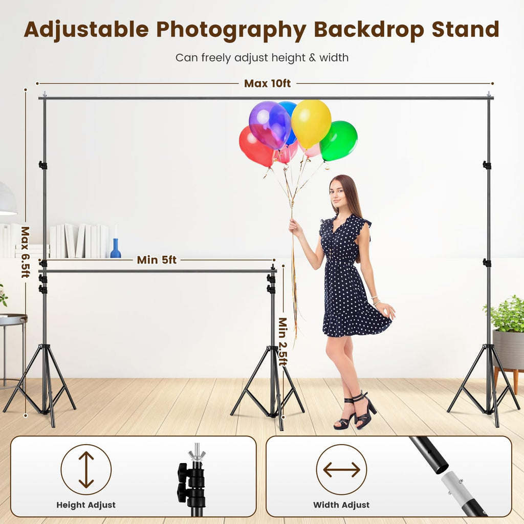 6.5 x 10ft Backdrop Support Stand Kit M3490