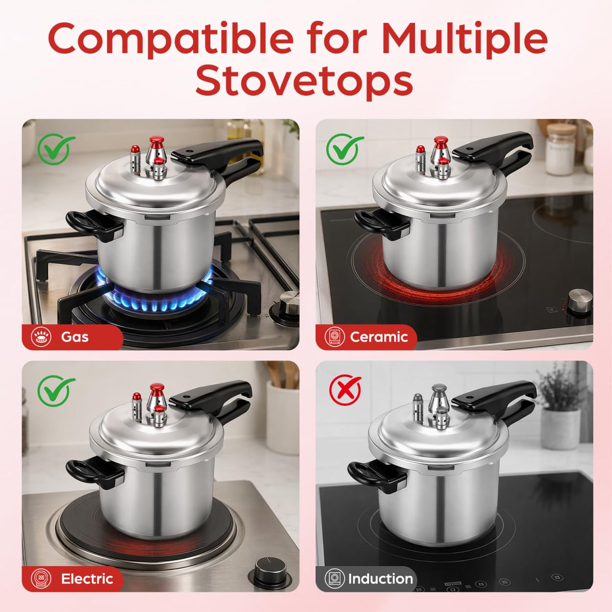 2L Aluminum Stovetop Pressure Cooker H748540