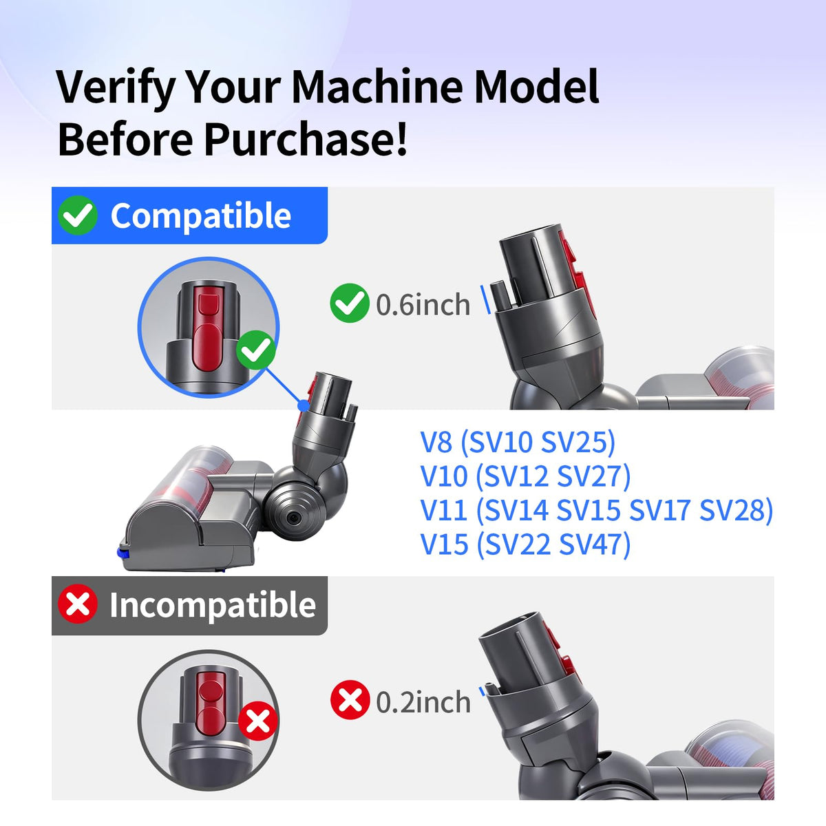 V8 Replacement Head W370