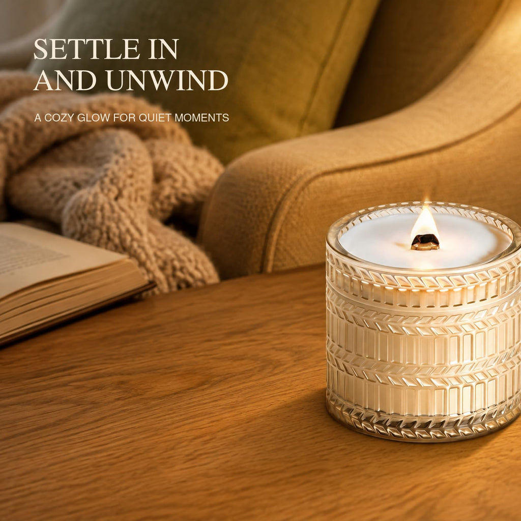 Vanilla Coconut Wood Wick Candle 7.4 oz X14330