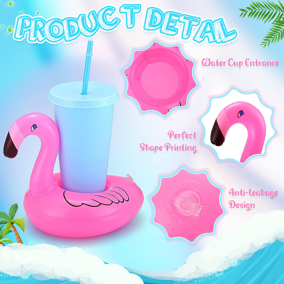 60 Pcs Inflatable Drink Holder B165