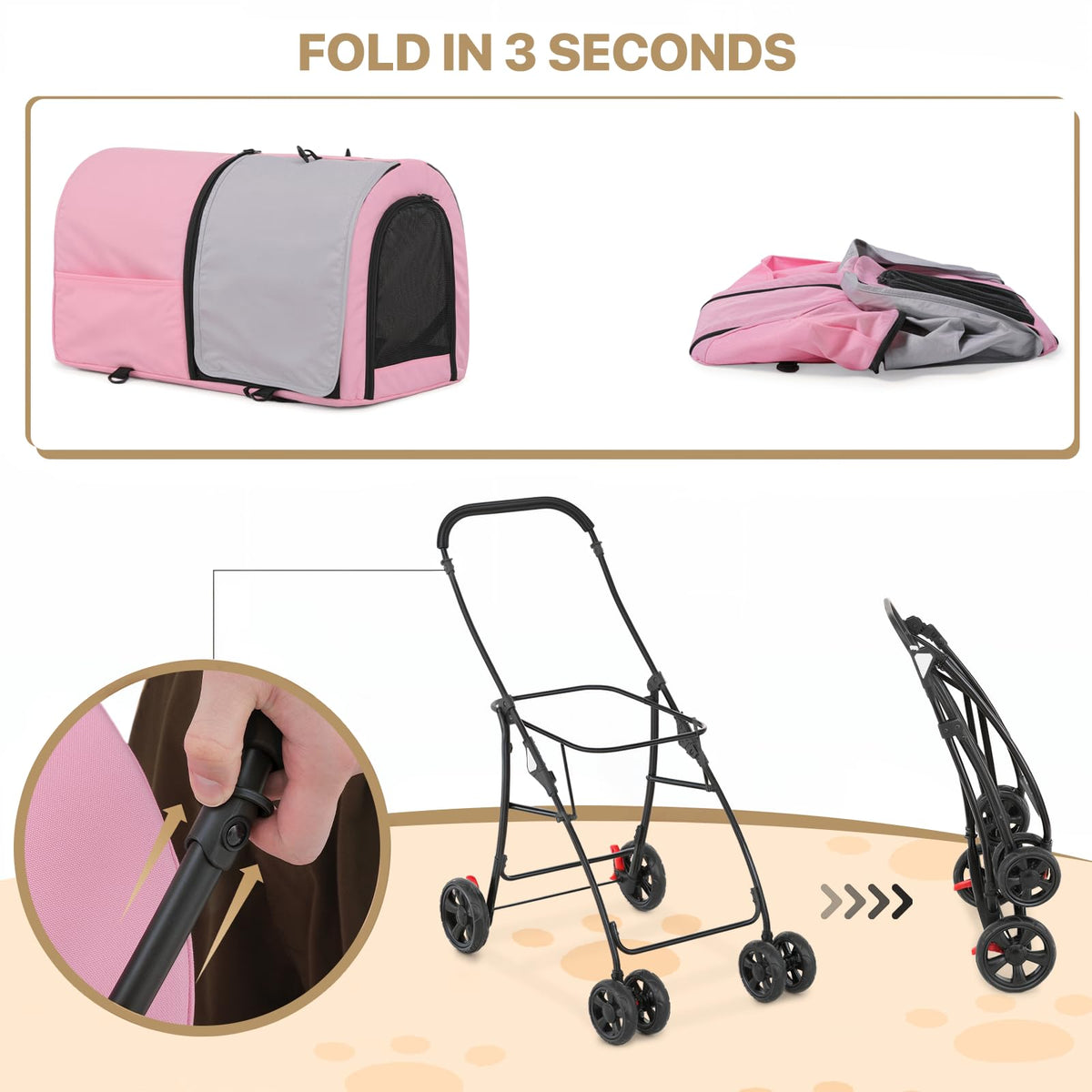 Double Dog Stroller R7665