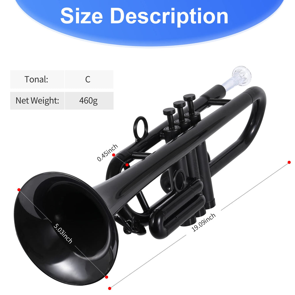 Plastic Trumpet Black C630633