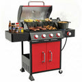 4 Burner Propane Gas Grill with Side Burner C7074