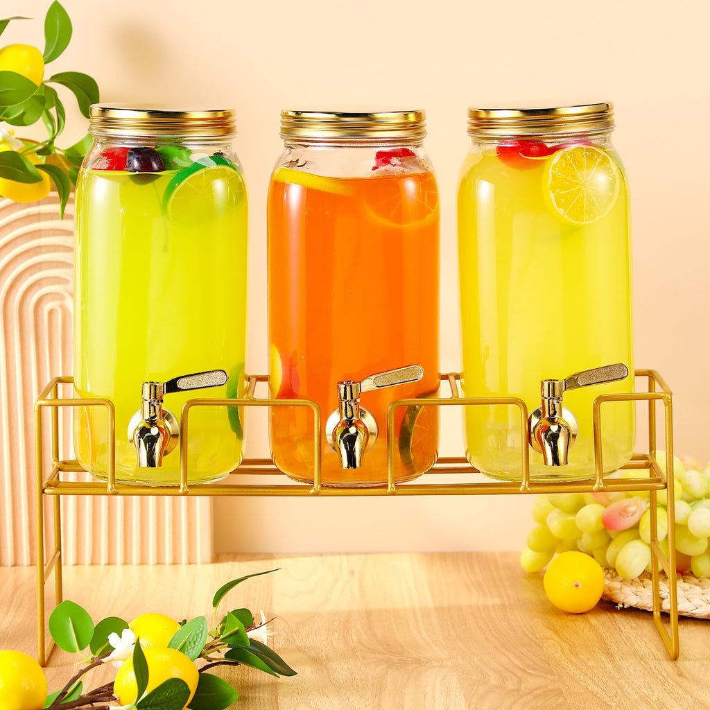 80 oz Glass Beverage Dispenser with Stand L6456