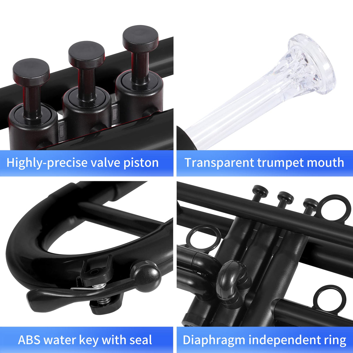 Plastic Trumpet Black C630633
