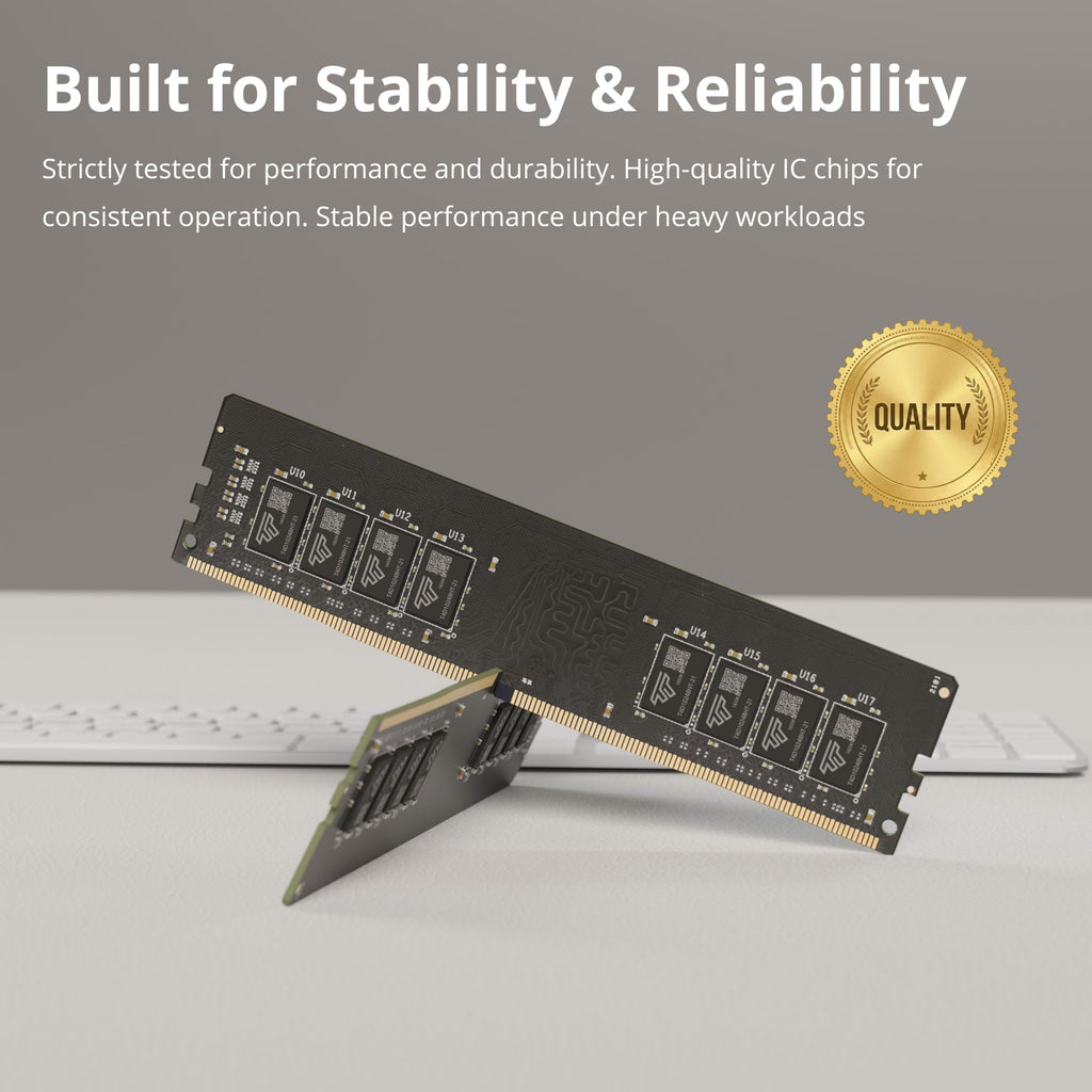 16GB Kit DDR4 2400MHz UDIMM Desktop RAM 288-Pin Non-ECC Unbuffered DIMM Memory F176011