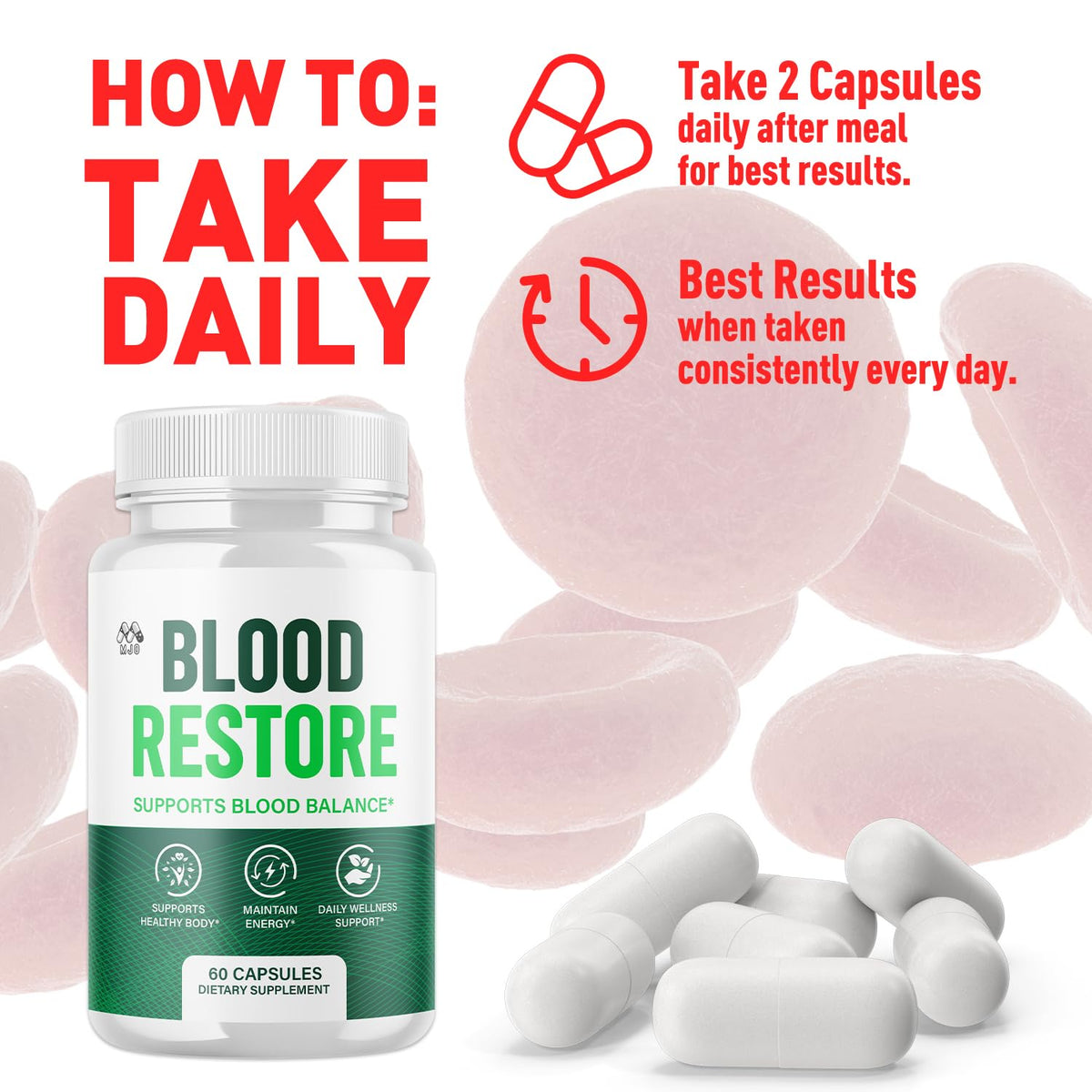 2 Pack Blood Restore Capsules 120 Capsules Q226759