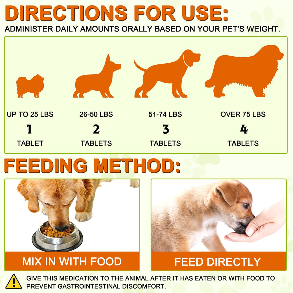 180 Count Turmeric Curcumin Tablets for Dogs K548