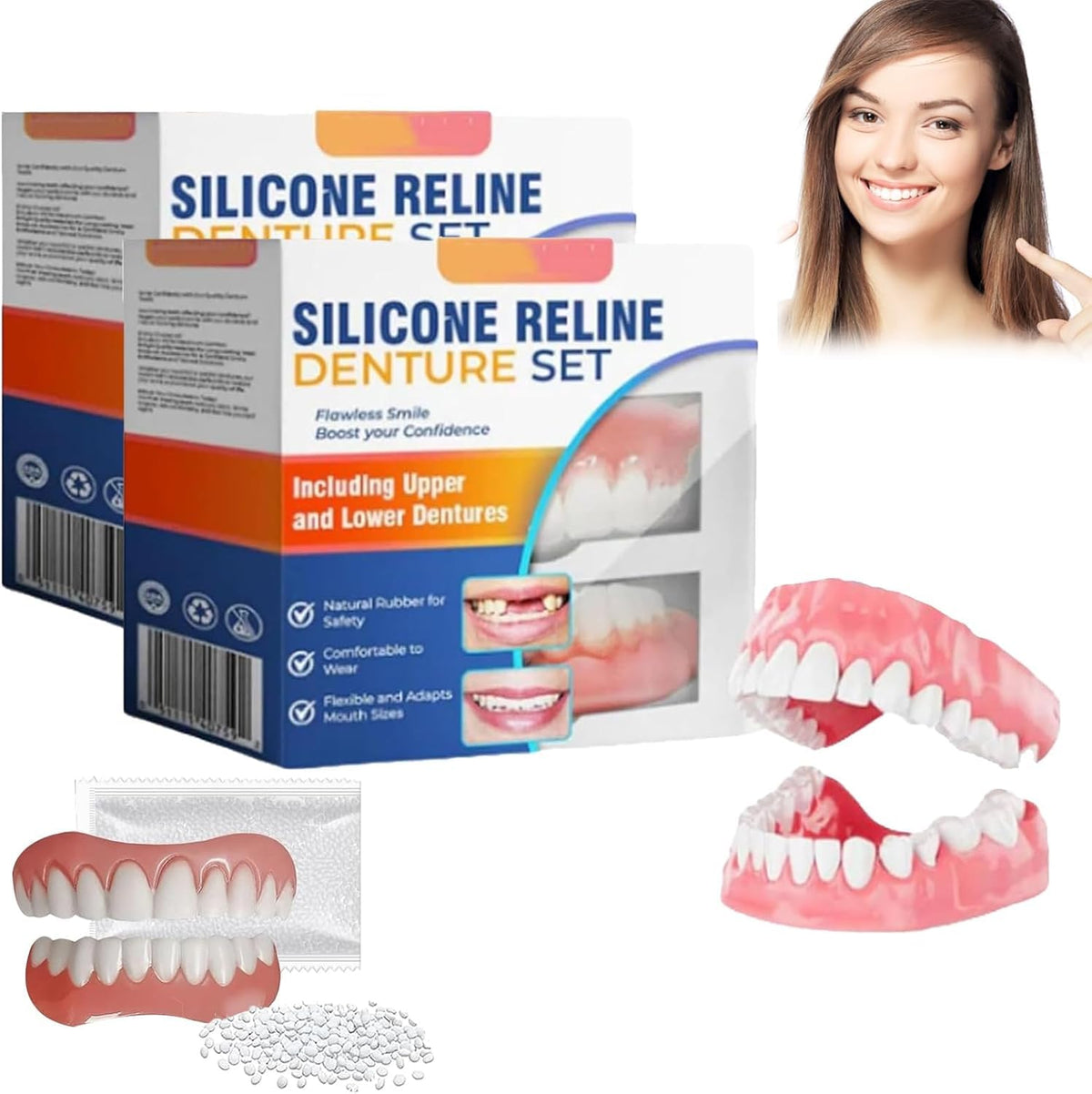 Silicone Denture Reline Kit (2pcs) M893707