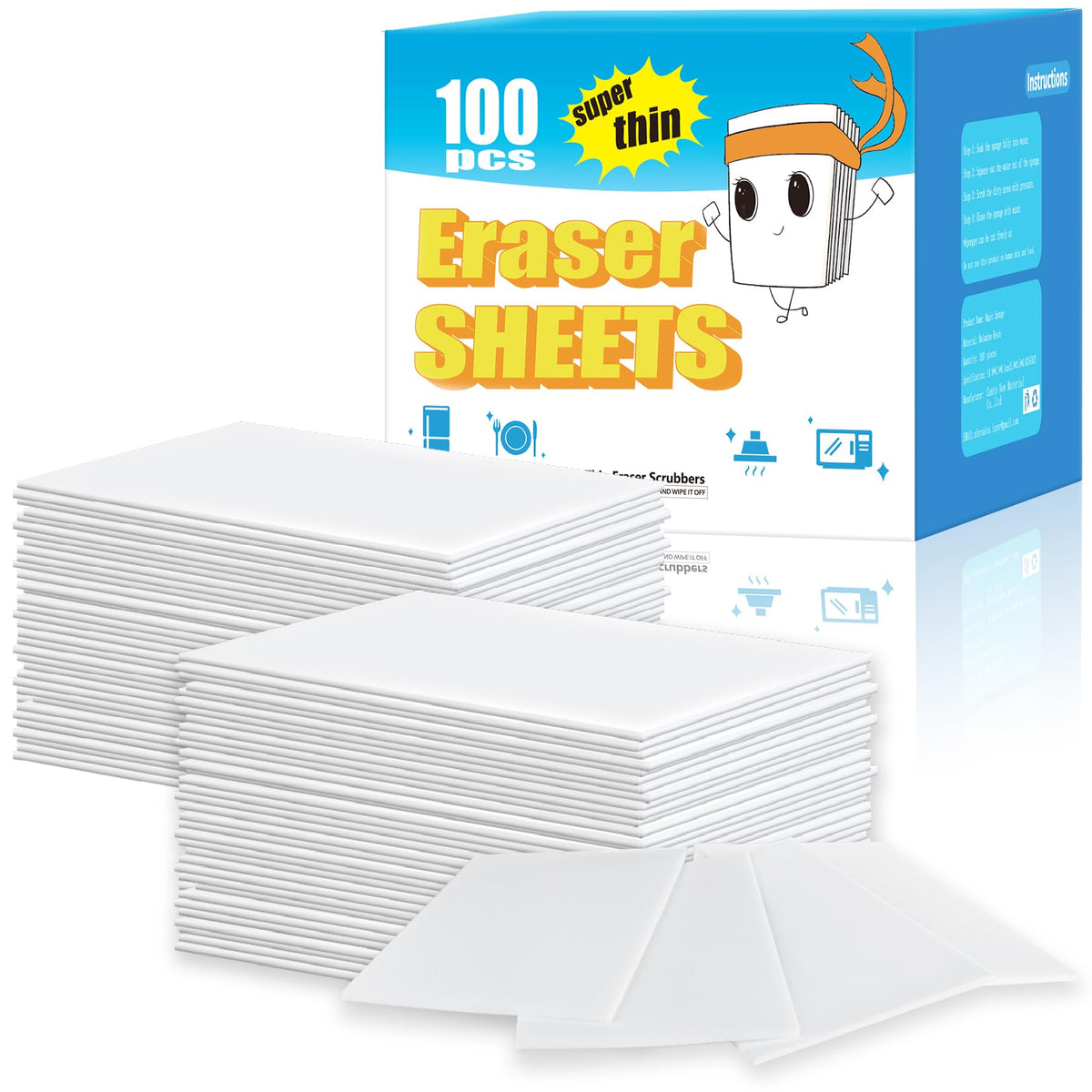 100pack Magic Sponge Eraser Sheets Y3576