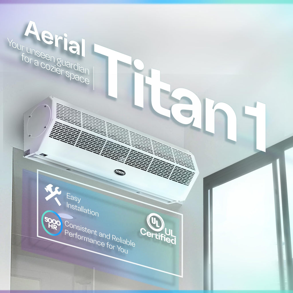 36 Inch White Wall Mounted Air Curtains L9253