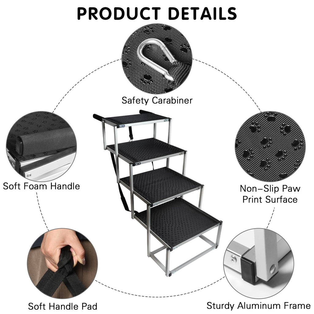 4-Step Non-Slip Pet Stairs L1191