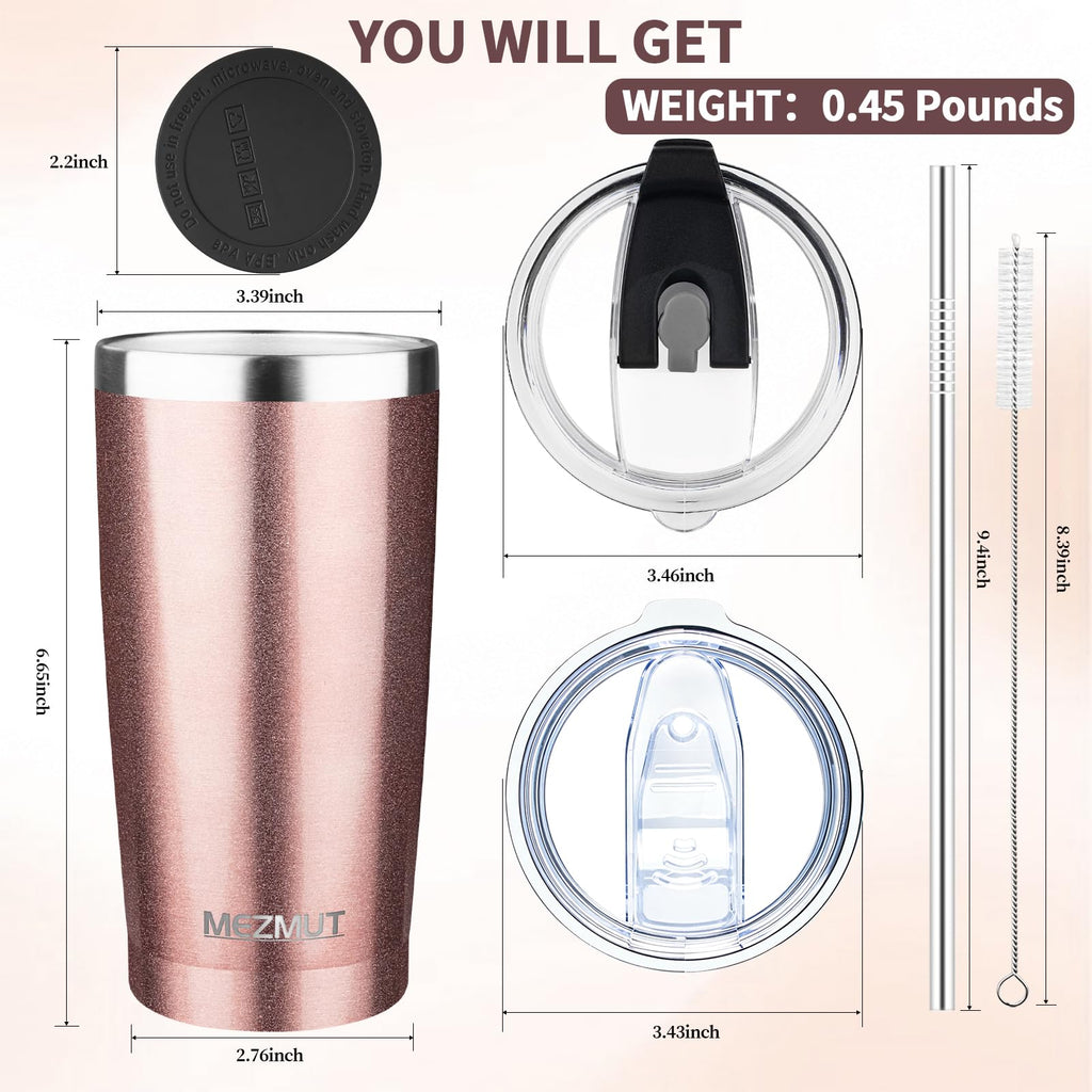20oz Insulated Tumbler with Lid Straw A75844