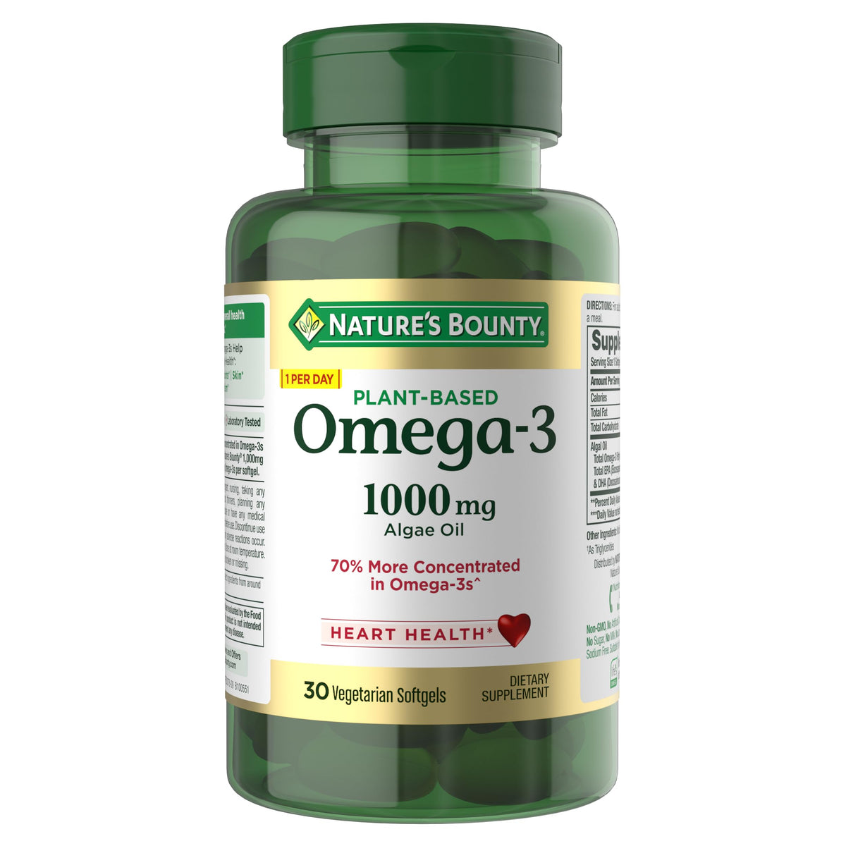 Plant-Based Omega 3 Fatty Acid Supplement 30 Ct P97097