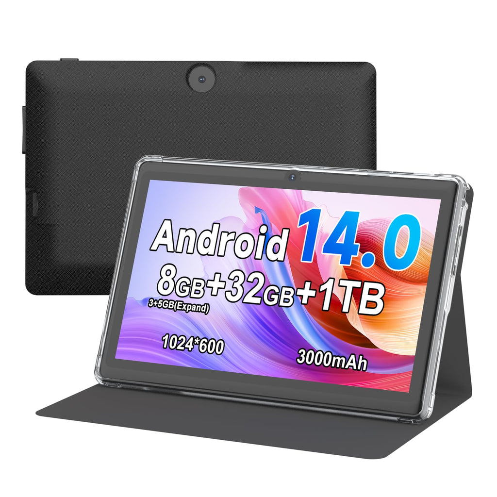 7 Inch Android Tablet with Protective Case, 8GB RAM 32GB ROM R270