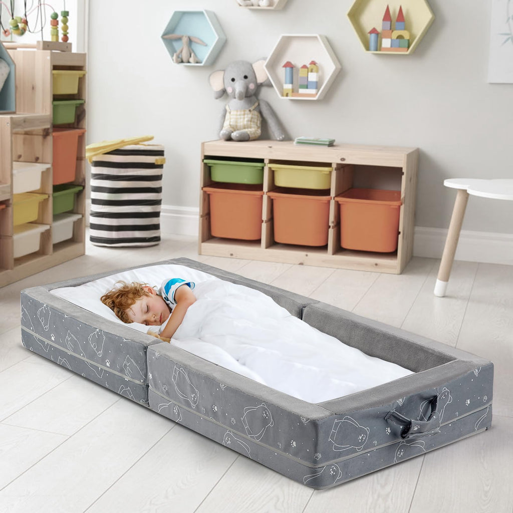 Portable Foldable Soft Foam Toddler Travel Bed G404