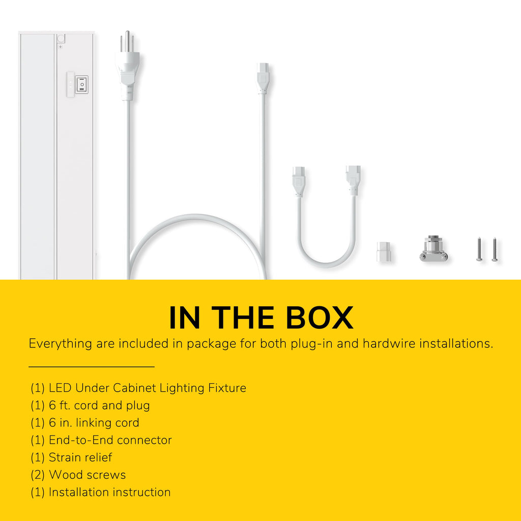 24-Inch Linkable 3CCT LED Under Cabinet Light V1074