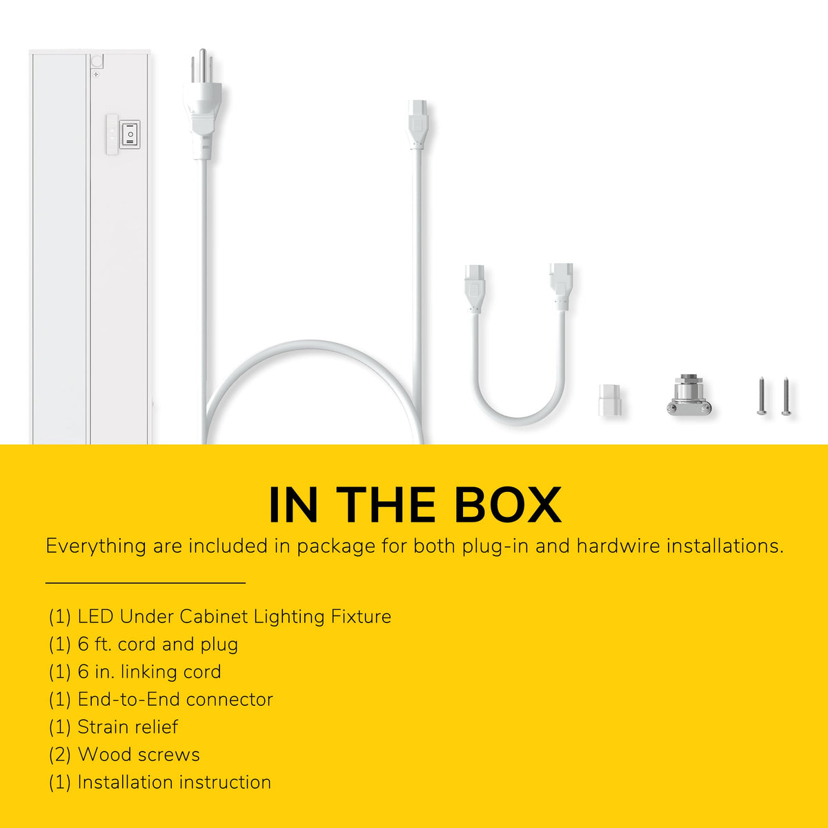 24-Inch Linkable 3CCT LED Under Cabinet Light V1074