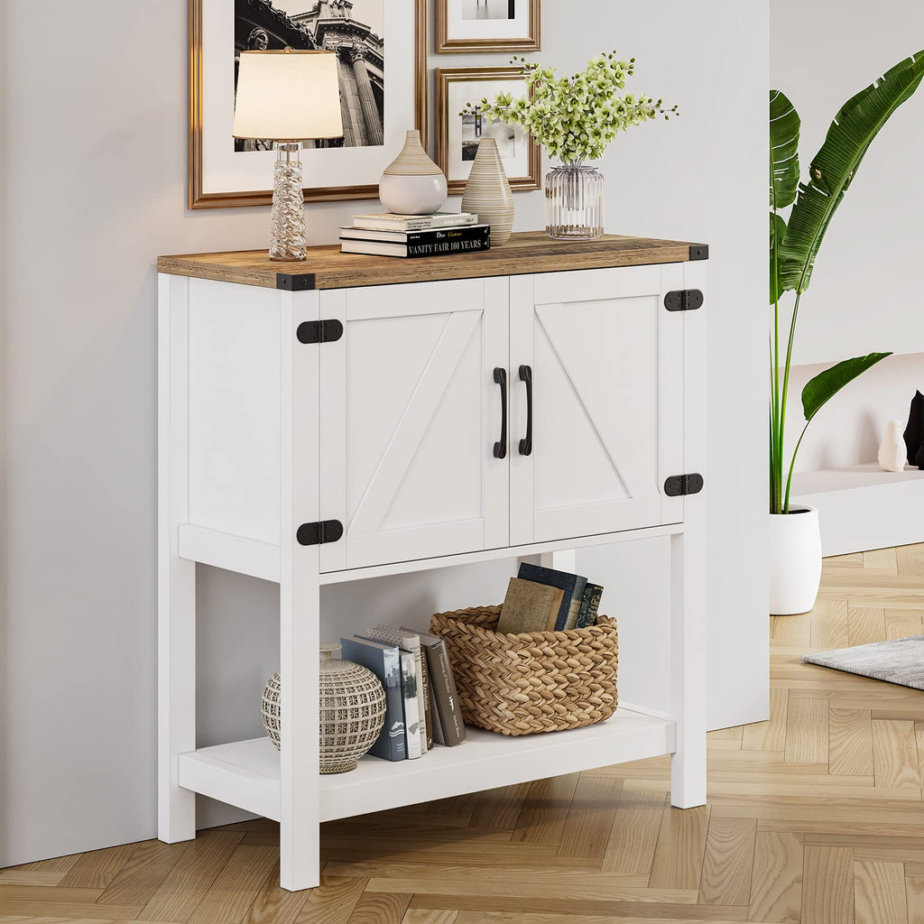 White Console Table E718