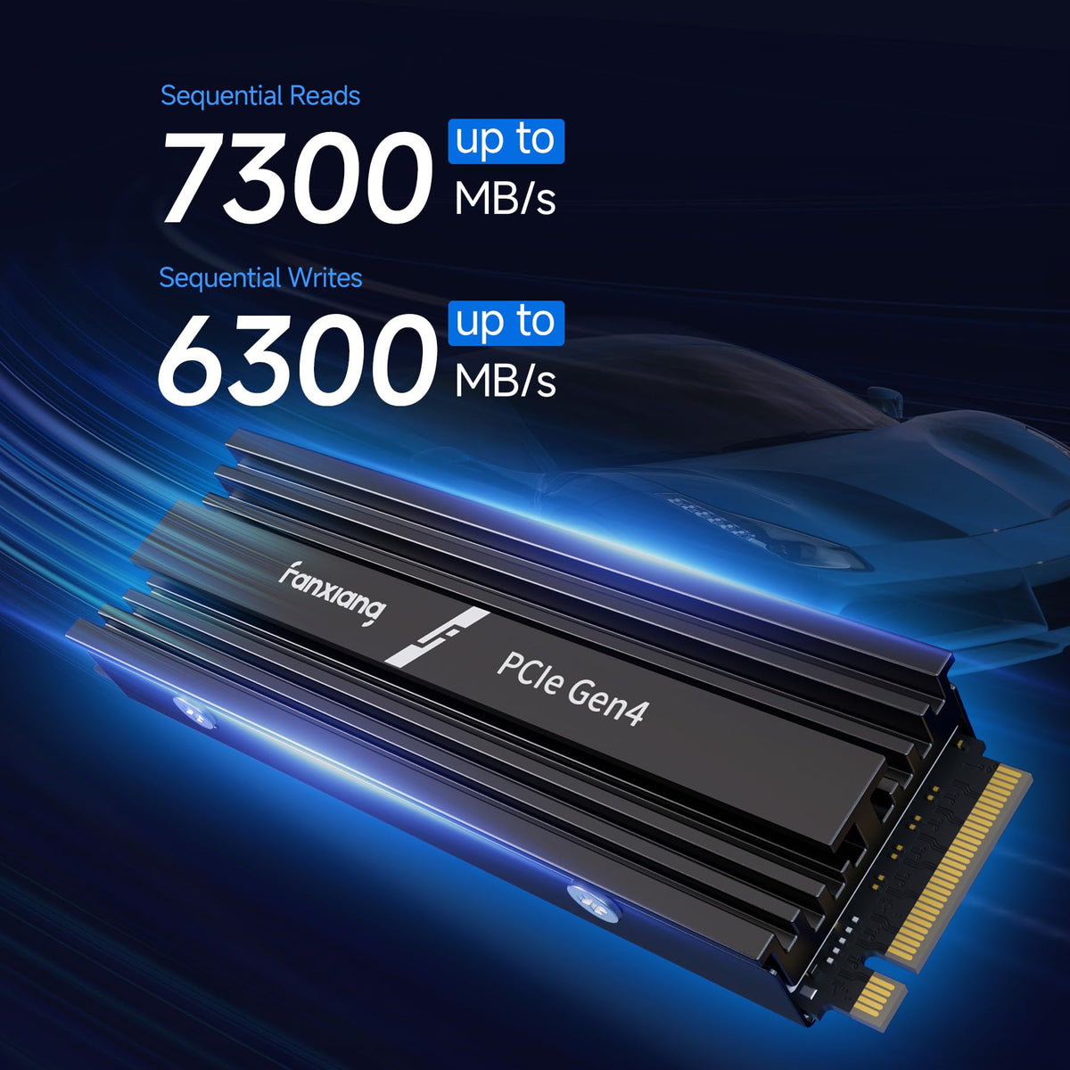 2TB NVMe M.2 PCIe 4.0 Internal SSD with Heatsink V4633