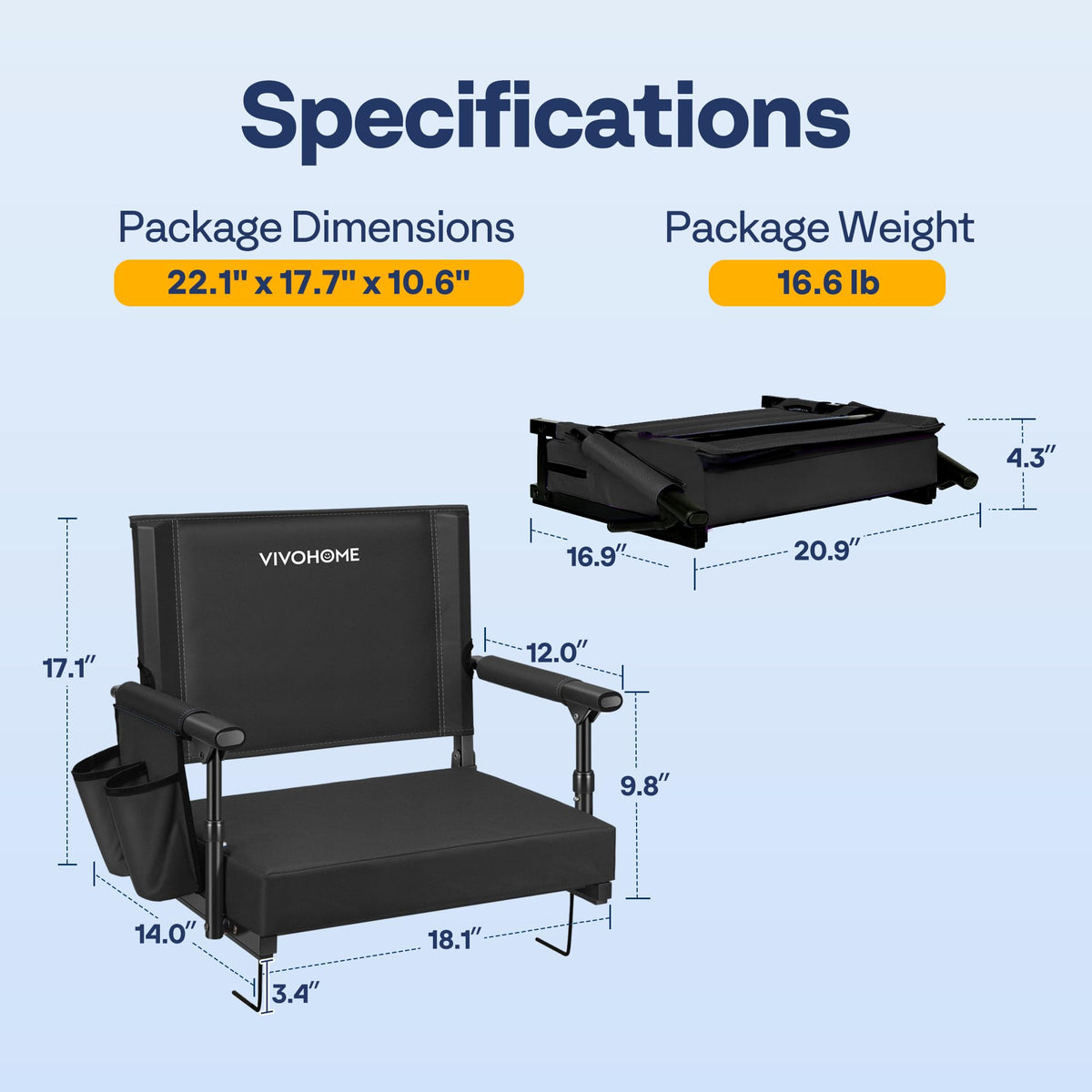 Stadium Seats with Back Support G36845