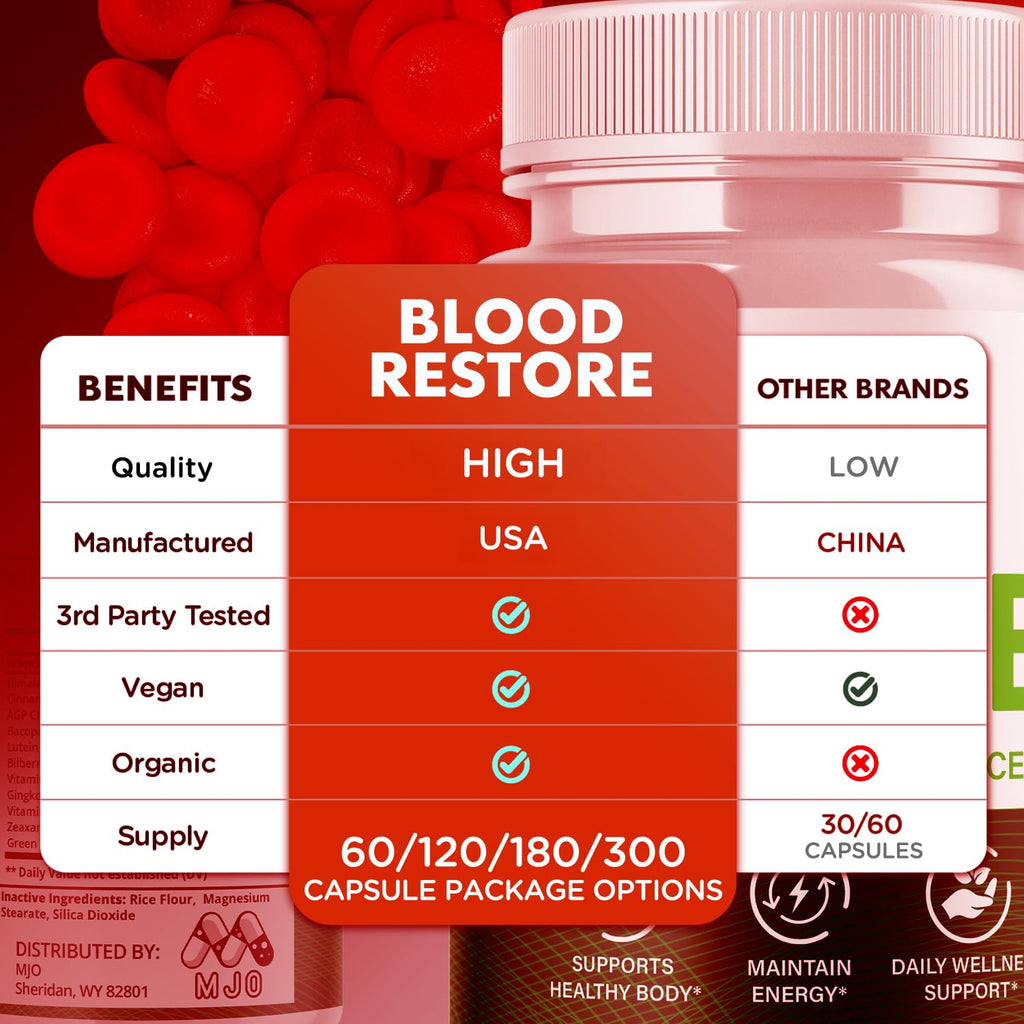 2 Pack Blood Restore Capsules 120 Capsules Q226759