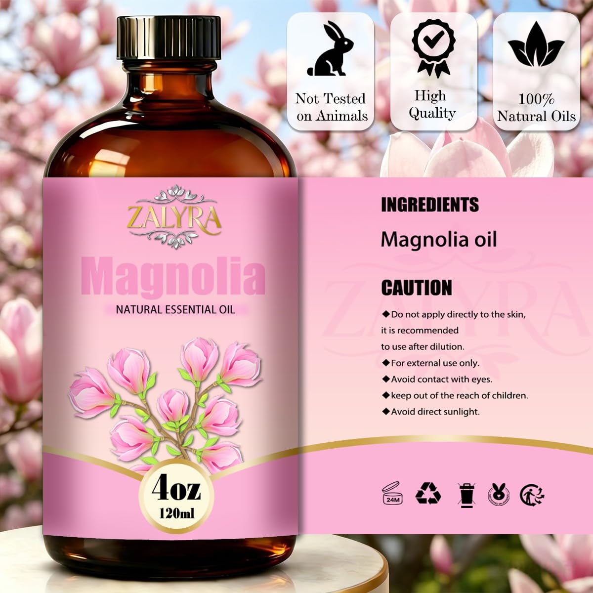 Lavender&Magnolia Essential Oil 4 Fl Oz+0.33 Fl Oz V2849