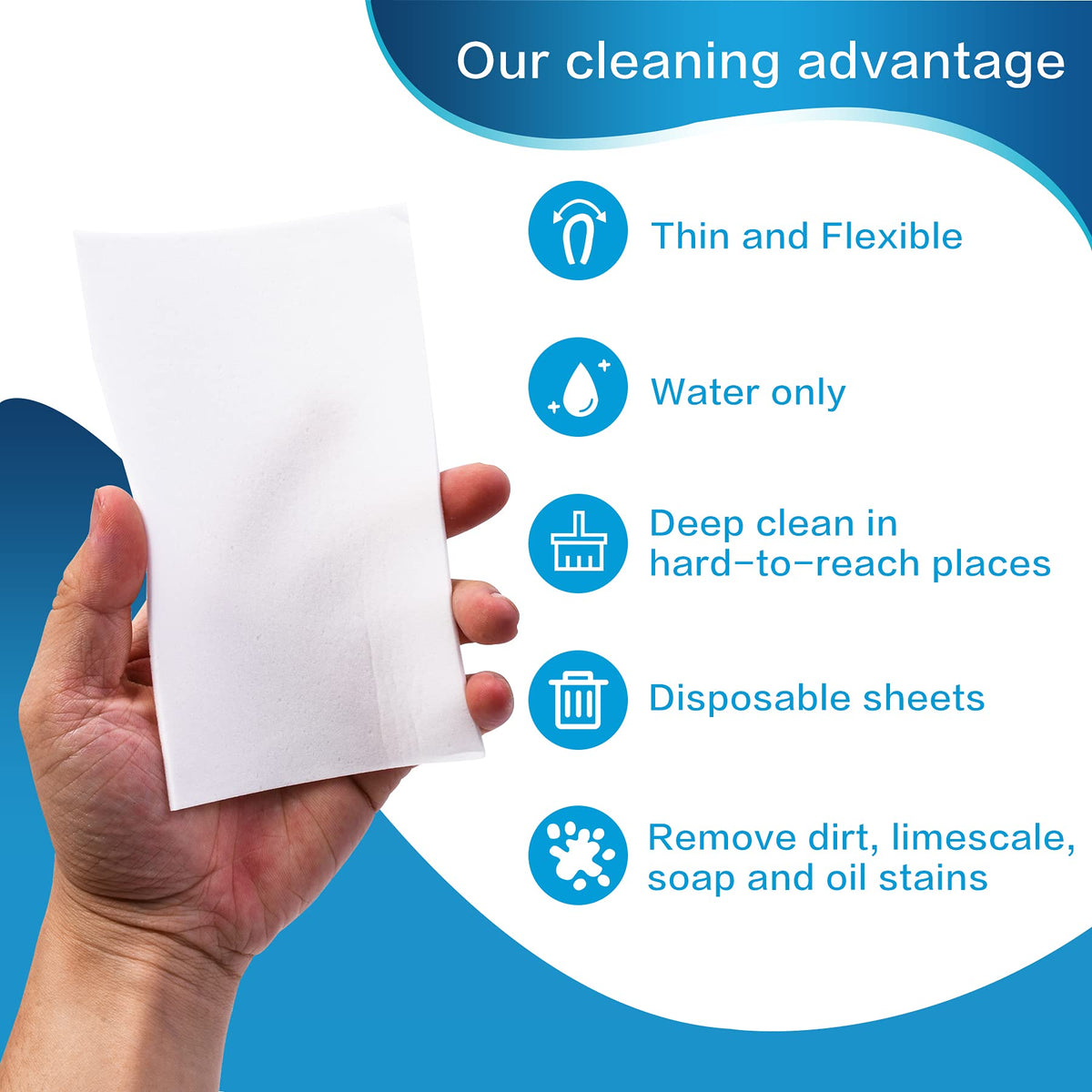 100pack Magic Sponge Eraser Sheets Y3576