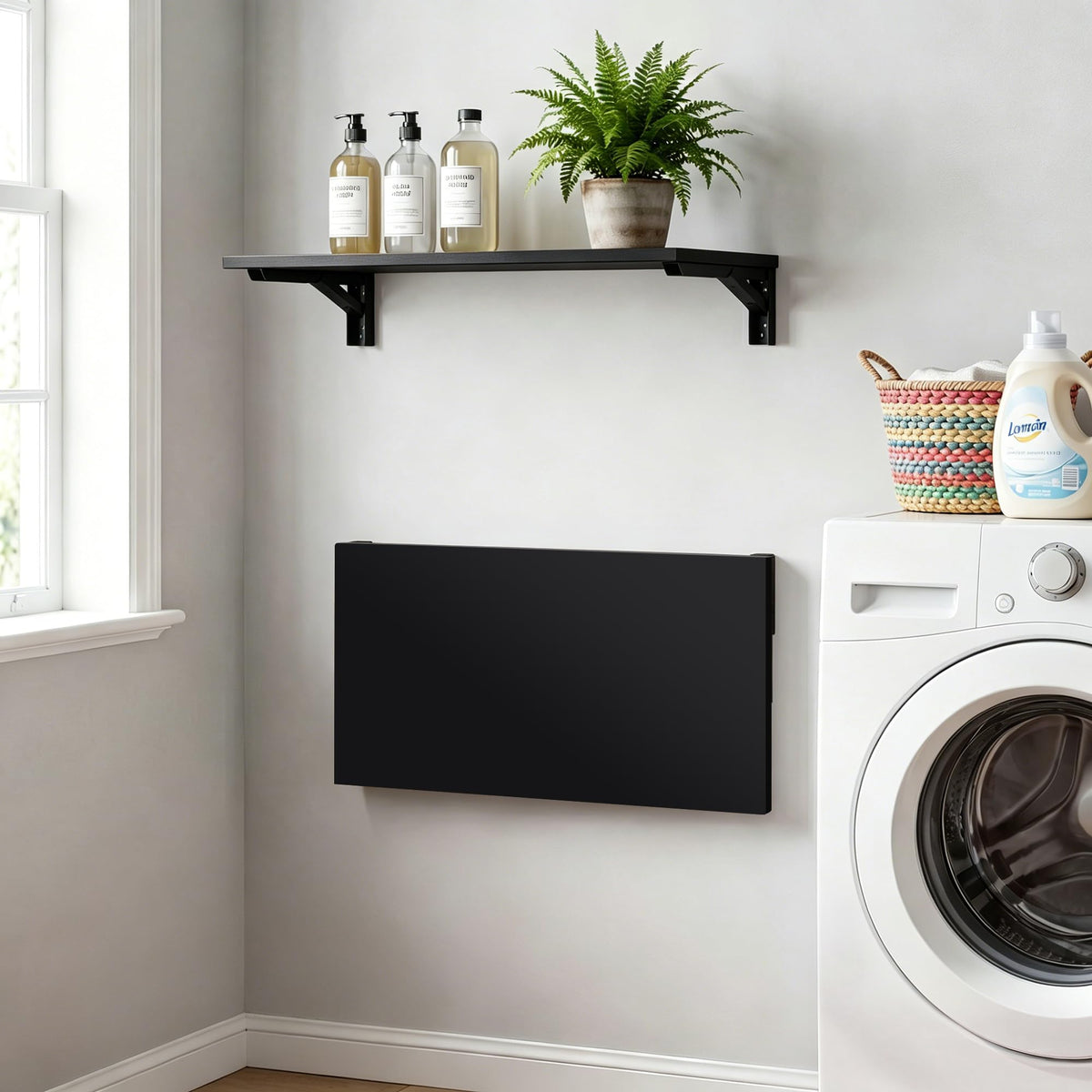 Wall Mounted Folding Table 30x20IN Black V5635