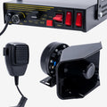 200W 12V 9 Tone Emergency Siren System with Loud Speaker Horn and Handheld Microphone O2204