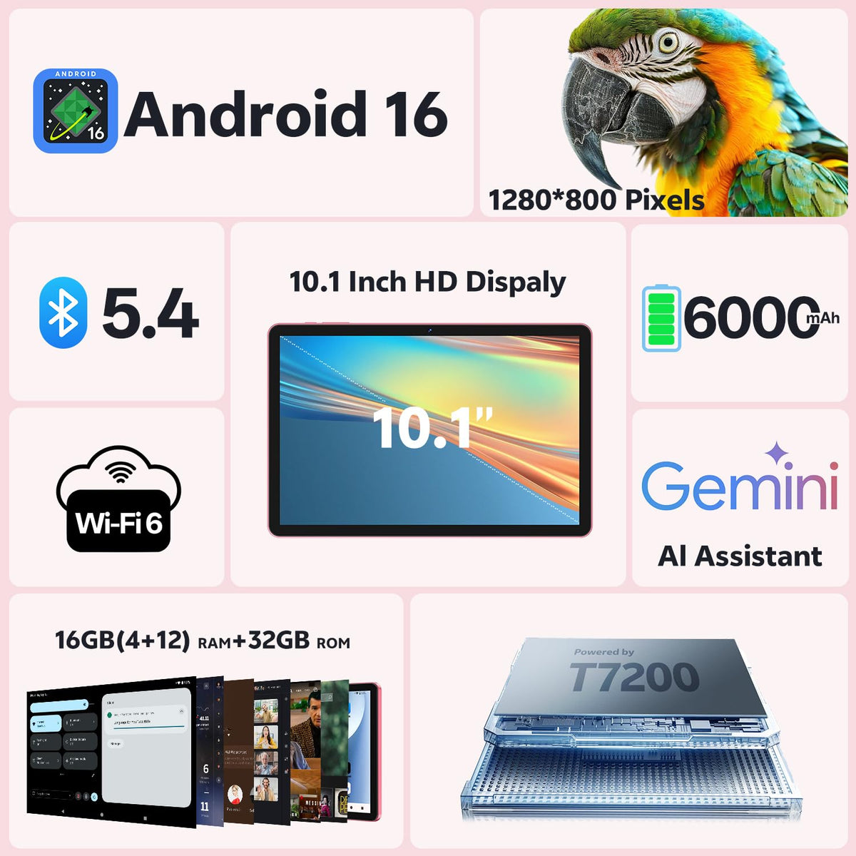 10 Inch Android Tablet with Keyboard Y839
