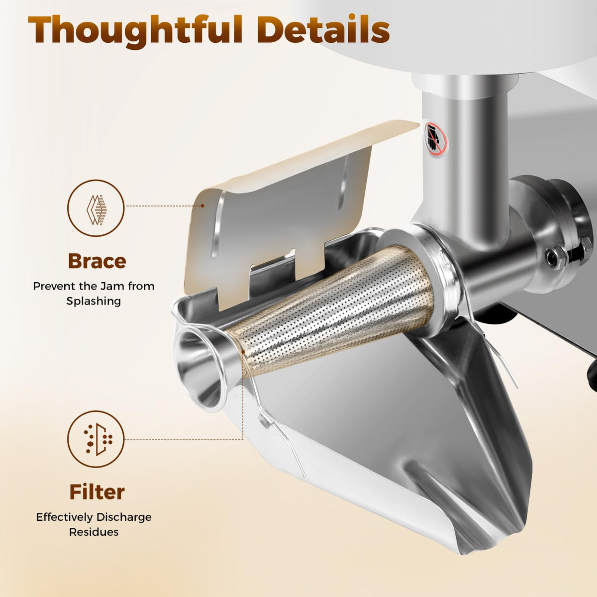 110v 450w Stainless Steel Electric Tomato Strainer R2427