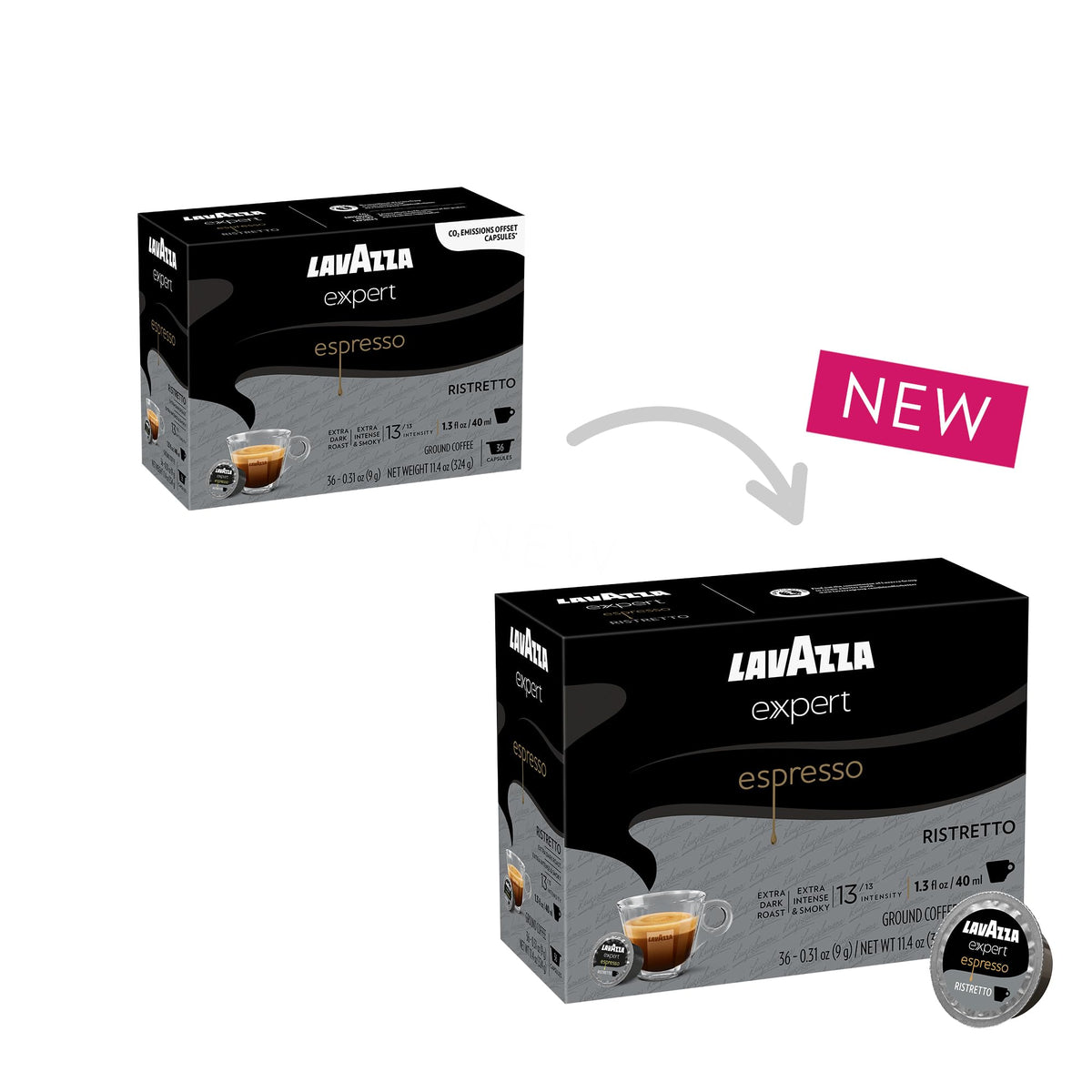 Extra Dark Roast Espresso Capsules 36 Capsules T964138